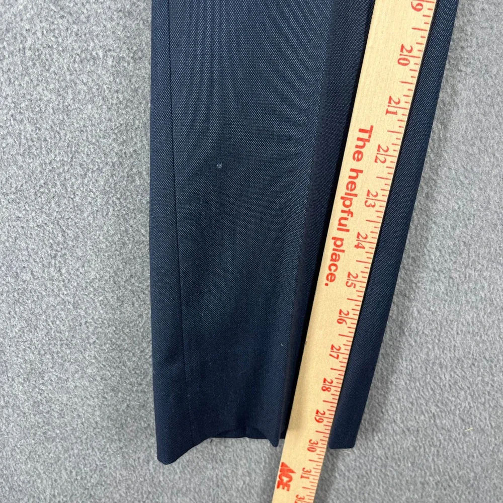 TO Collection Mens Navy Blue Herringbone Suit Blazer Pants‎ Set Size 18